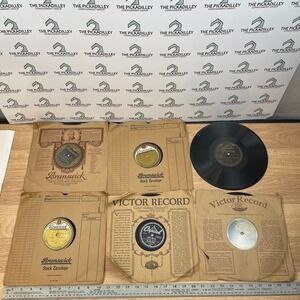 Vintage 78 RPM Record Lot Victor Brunswick Capitol 10 Inch Shellac 6pc Set